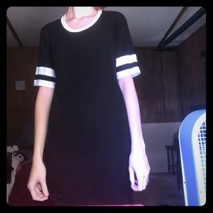 Black and white t shirt dress